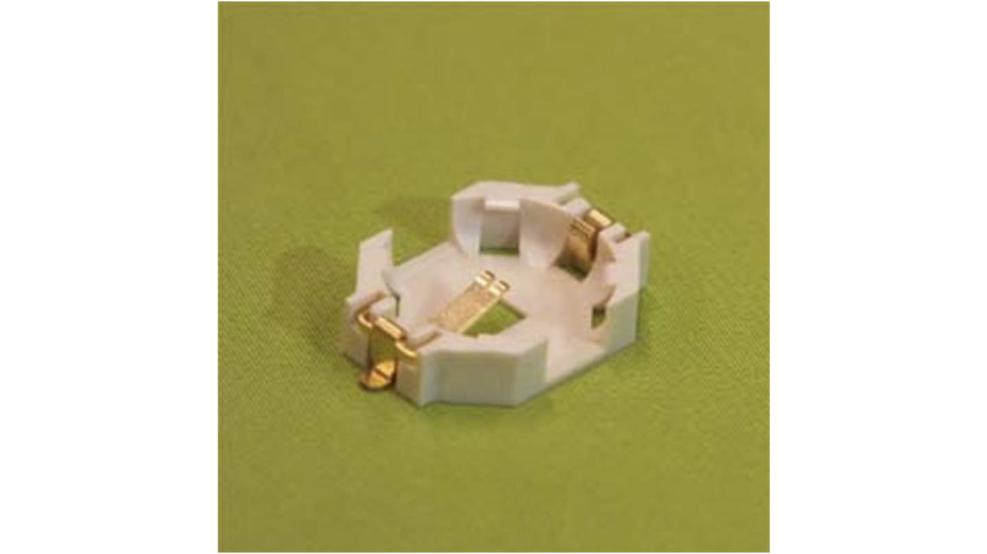 JST 621 Battery Holder, Button Contact