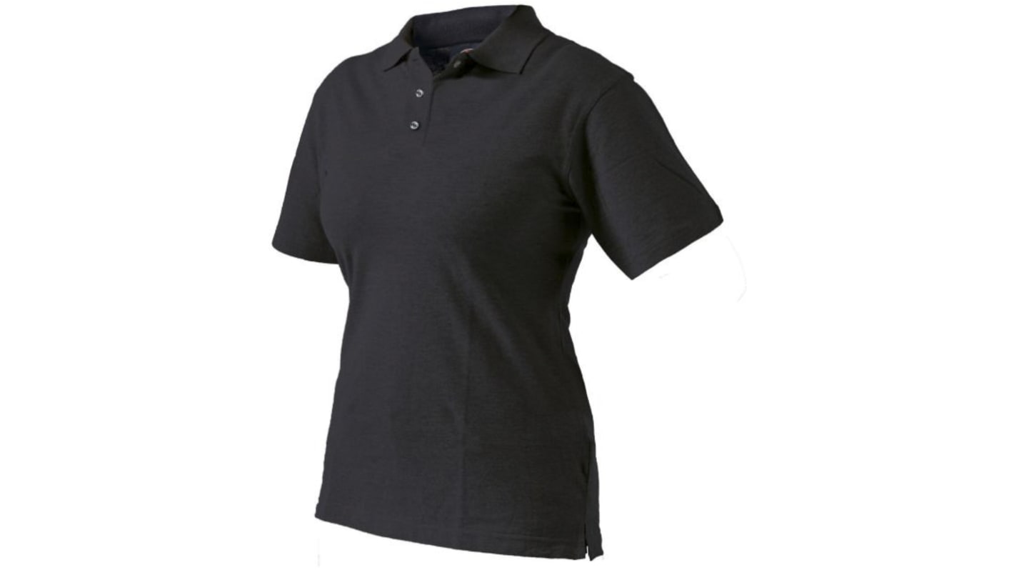 Dickies Black Cotton, Polyester Polo Shirt, UK- 8, EUR- 36