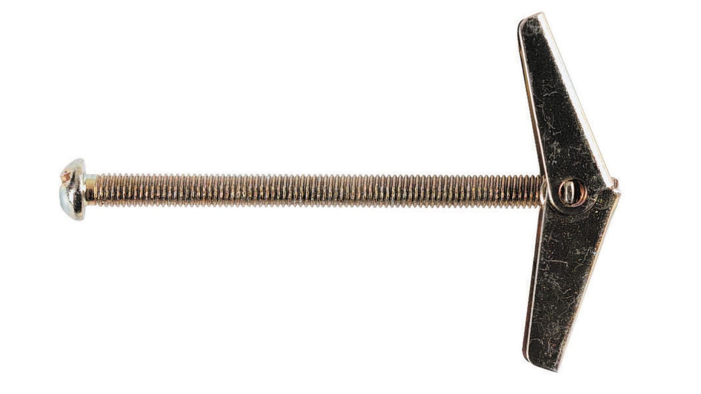 RS PRO Metal Spring Toggle Fixings, 11mm fixing hole diameter