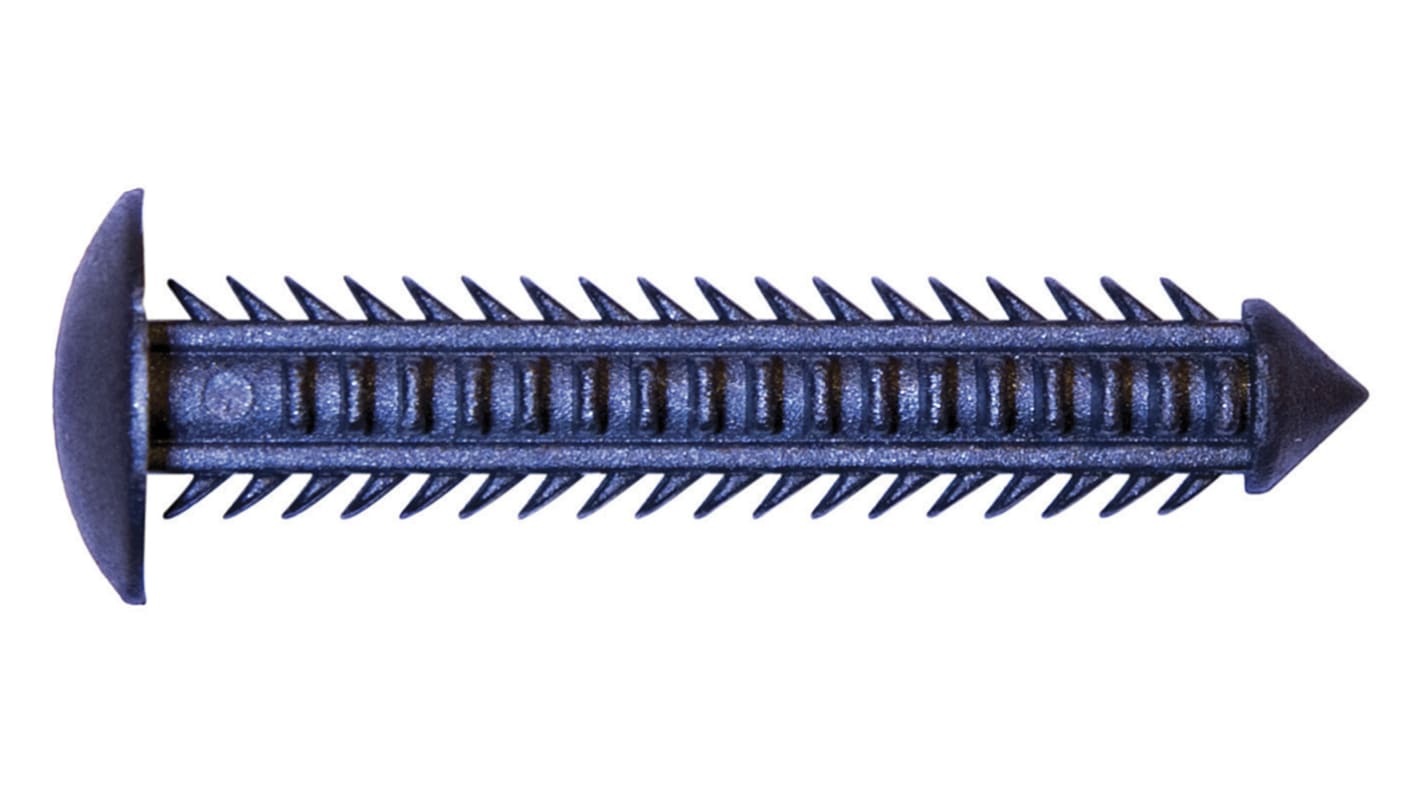 RS PRO Dübel L. 35mm B. 5mm D. 6mm Kunststoff Blau