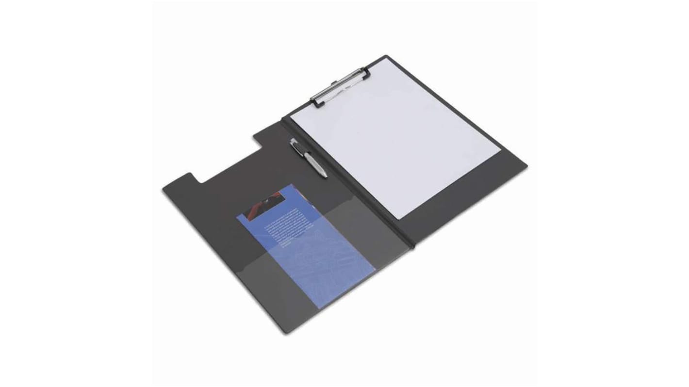 Rapesco Klemmbrett, A4, Kanzleipapier, PVC Schwarz