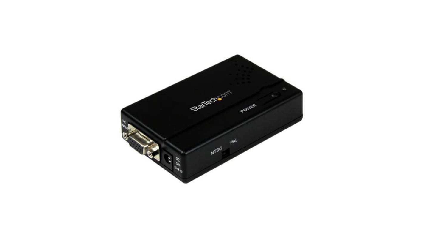 StarTech.com 2 port VGA to Composite, S-Video Video Converter, 100mm Length - 640 x 480 Maximum Resolution
