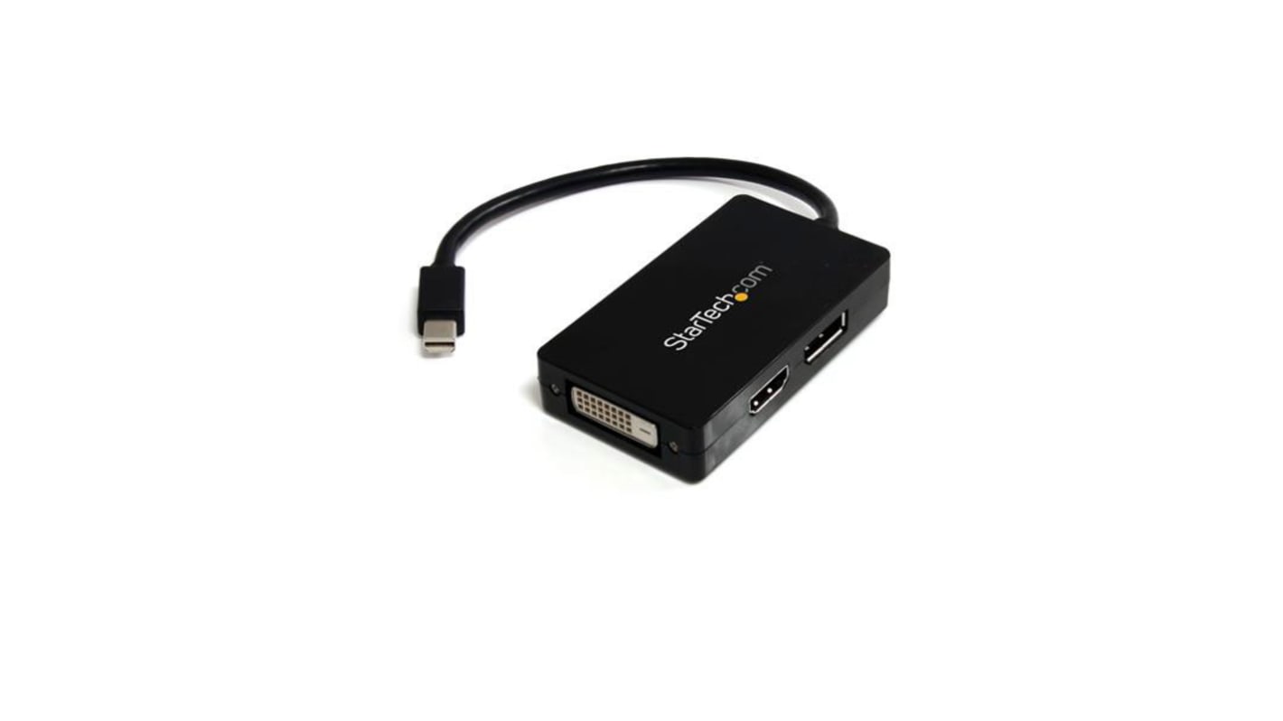 StarTech.com 3 port Mini DisplayPort to DisplayPort Adapter, 150mm Length - 1920 x 1200 (DVI/HDMI), 2560 x 1600