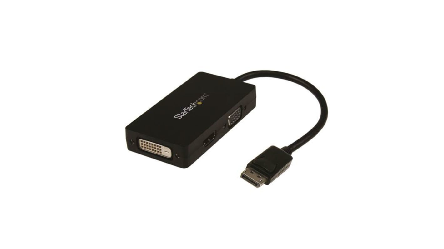 StarTech.com 3 port DisplayPort to DVI, HDMI, VGA Adapter, 150mm Length - 1920 x 1200 Maximum Resolution