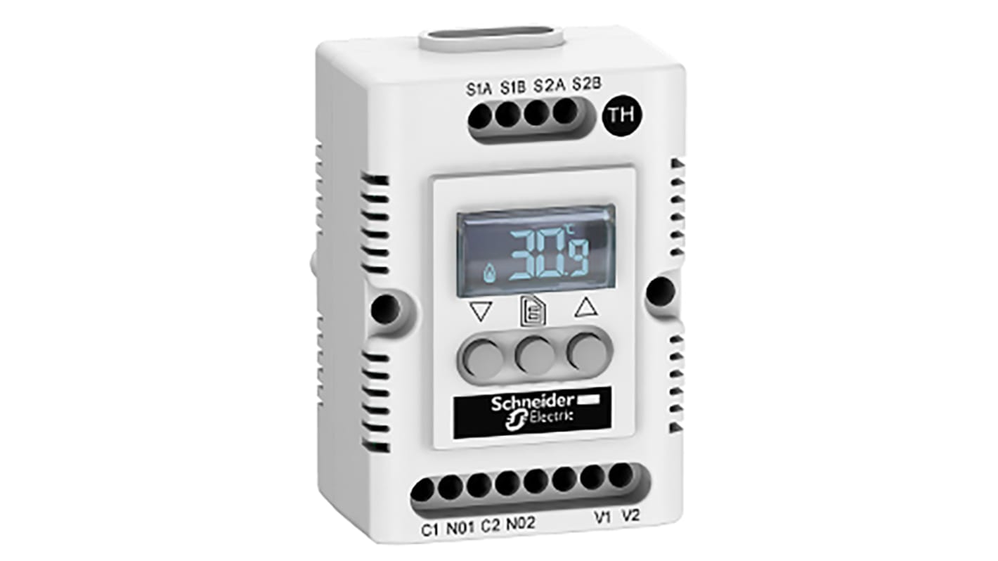 Schneider Electric 机柜温控器, -40 → +80 °c, 200 → 240 V 交流, ClimaSys CC系列