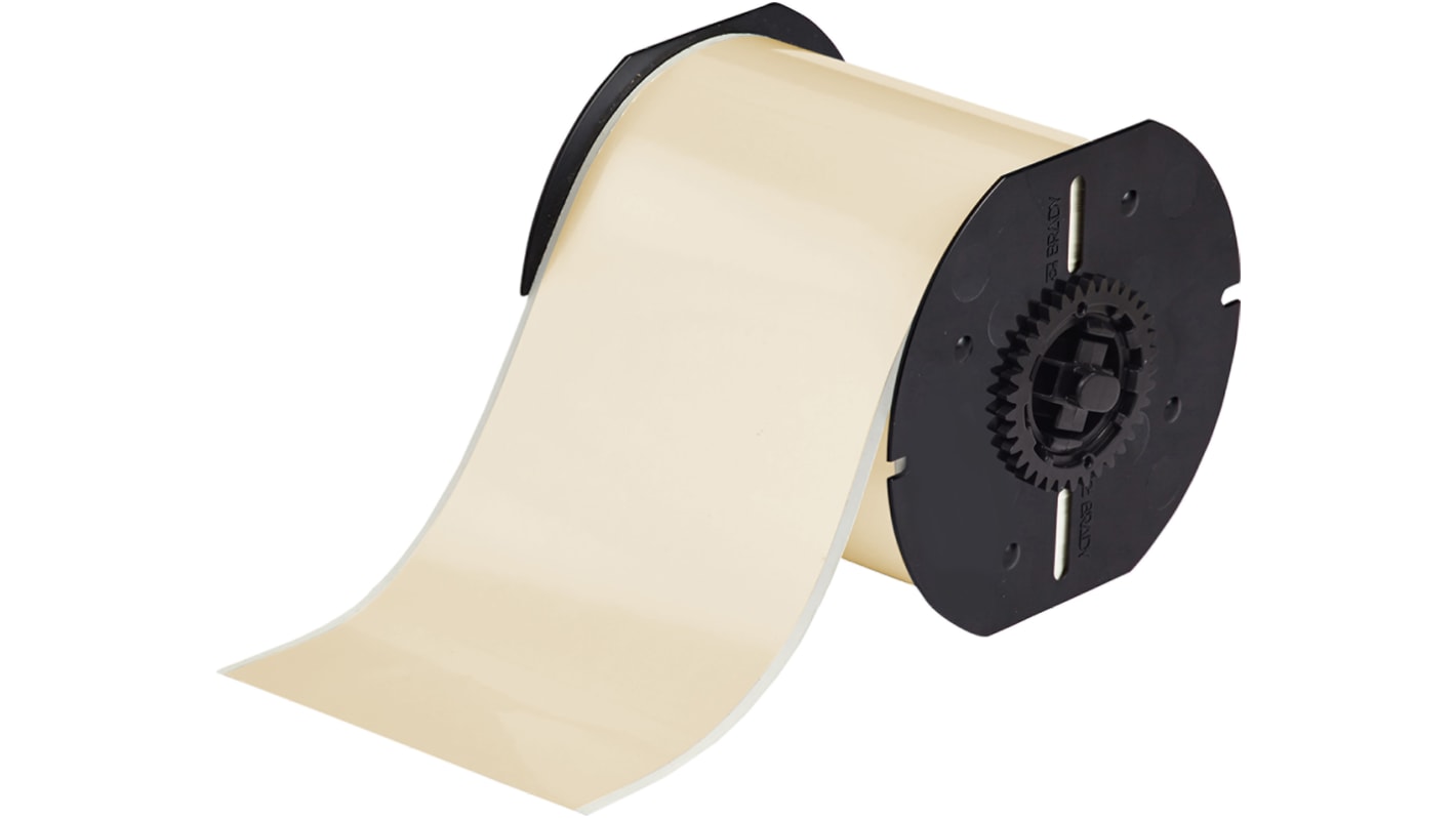 Brady on Brown Label Printer Tape, 101.6 mm Width, 101.6mm Label Width