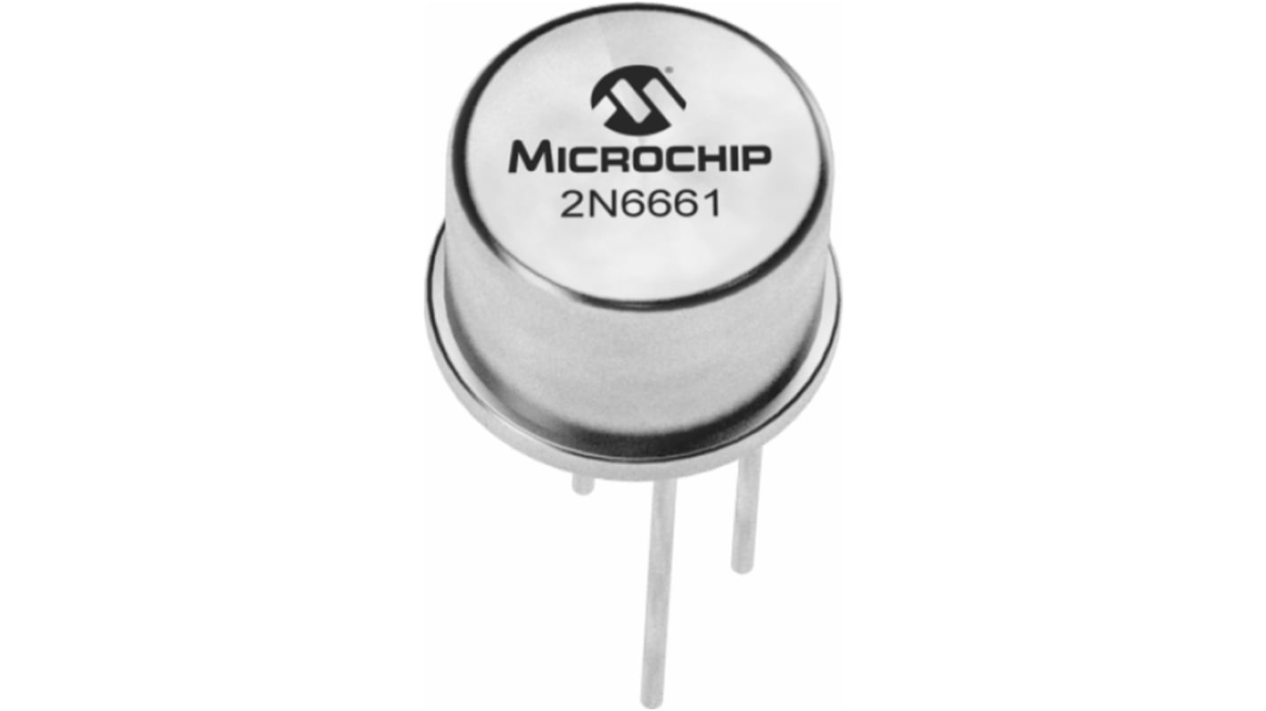 MOSFET Microchip canal N, TO-39 350 mA 90 V, 3 broches