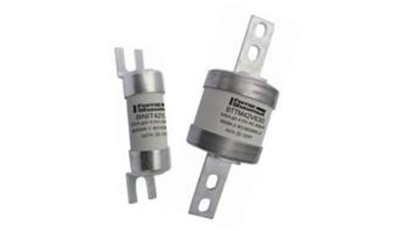 Fusibile a linguetta con fissaggio a bullone, Mersen, 80A, fusibile A4C, standard BS 88, IEC 60269, fori di fissaggio