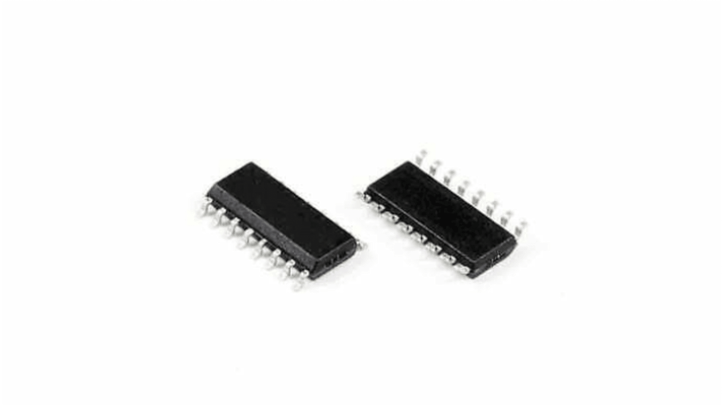 Broadcom 双通道贴片光耦, 16针, SO, 光电晶体管输出, 直流输入, ACPL系列