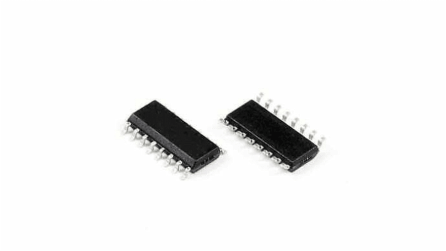 Broadcom, ACPL-247-500E DC Input Phototransistor Output Dual Optocoupler, Surface Mount, 16-Pin SO