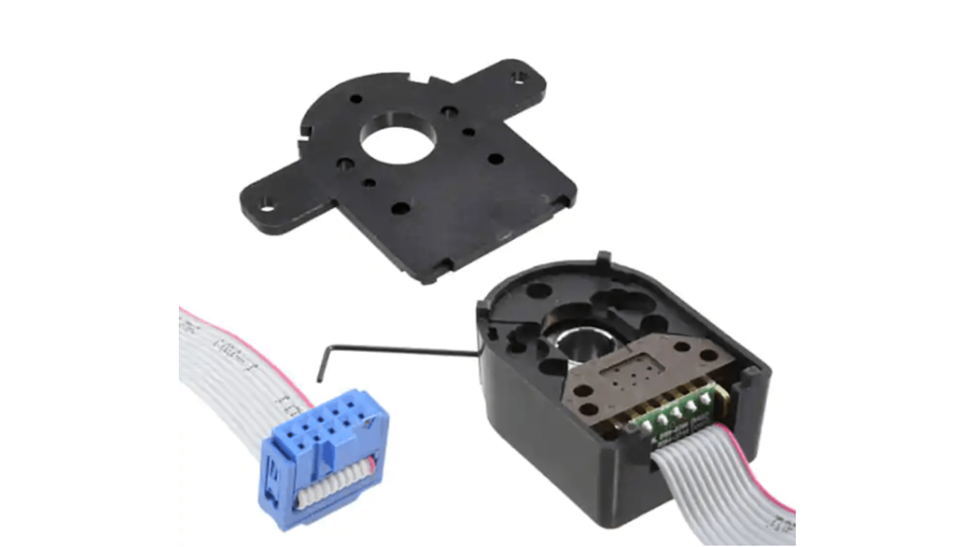 Broadcom 增量光电编码器, 5V 直流电源, 空心轴, 8 mm轴径, 带索引脉冲的 2 通道正交信号