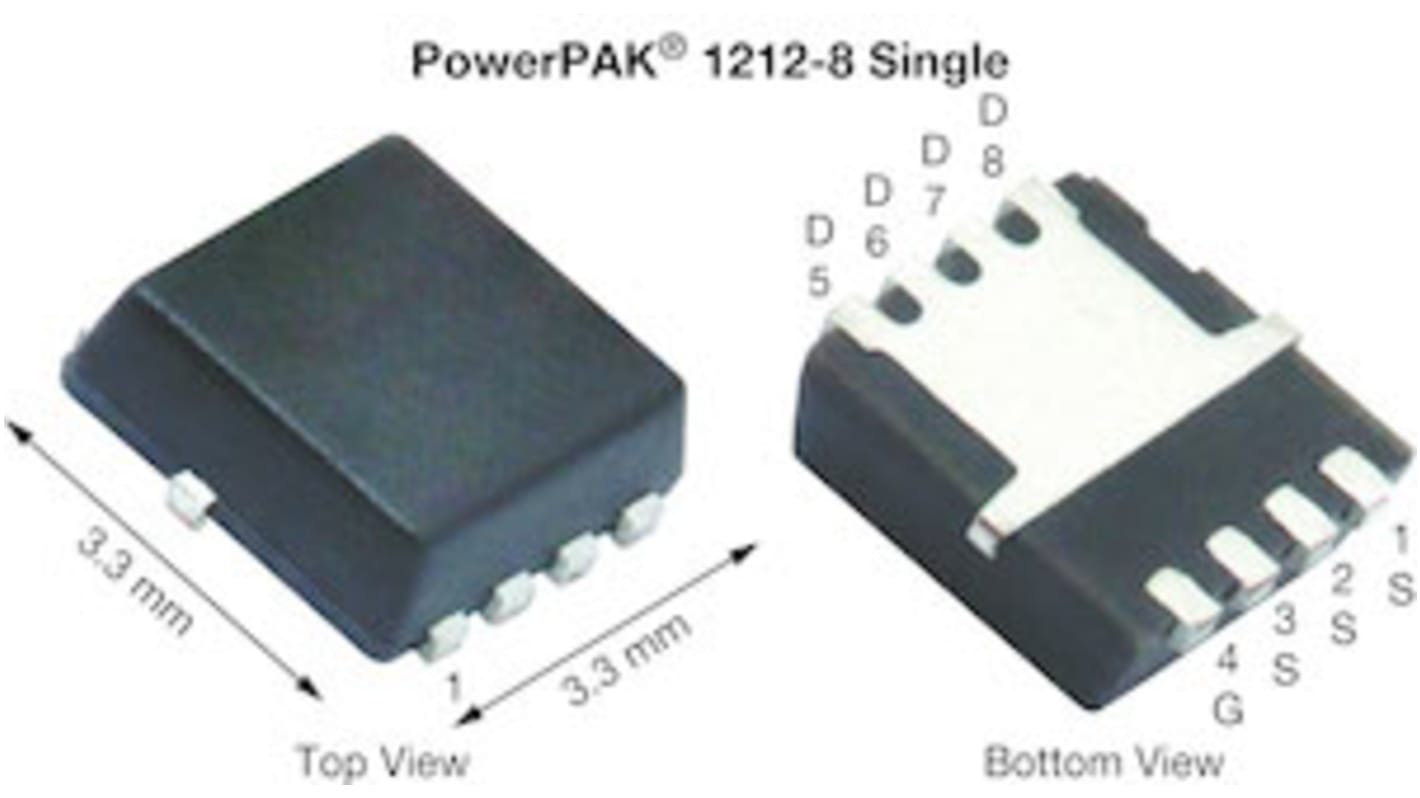 Vishay Siliconix TrenchFET Dual N-Channel MOSFET, 40 A, 30 V, 8-Pin 1212 SISC06DN-T1-GE3