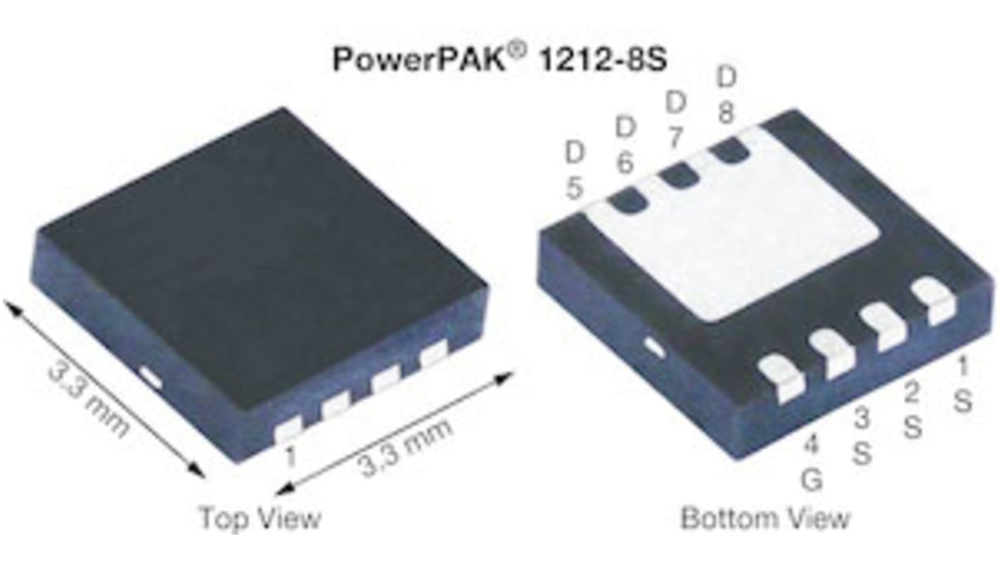 Vishay Siliconix TrenchFET N-Channel MOSFET, 80 A, 30 V, 8-Pin 1212 SiSS04DN-T1-GE3