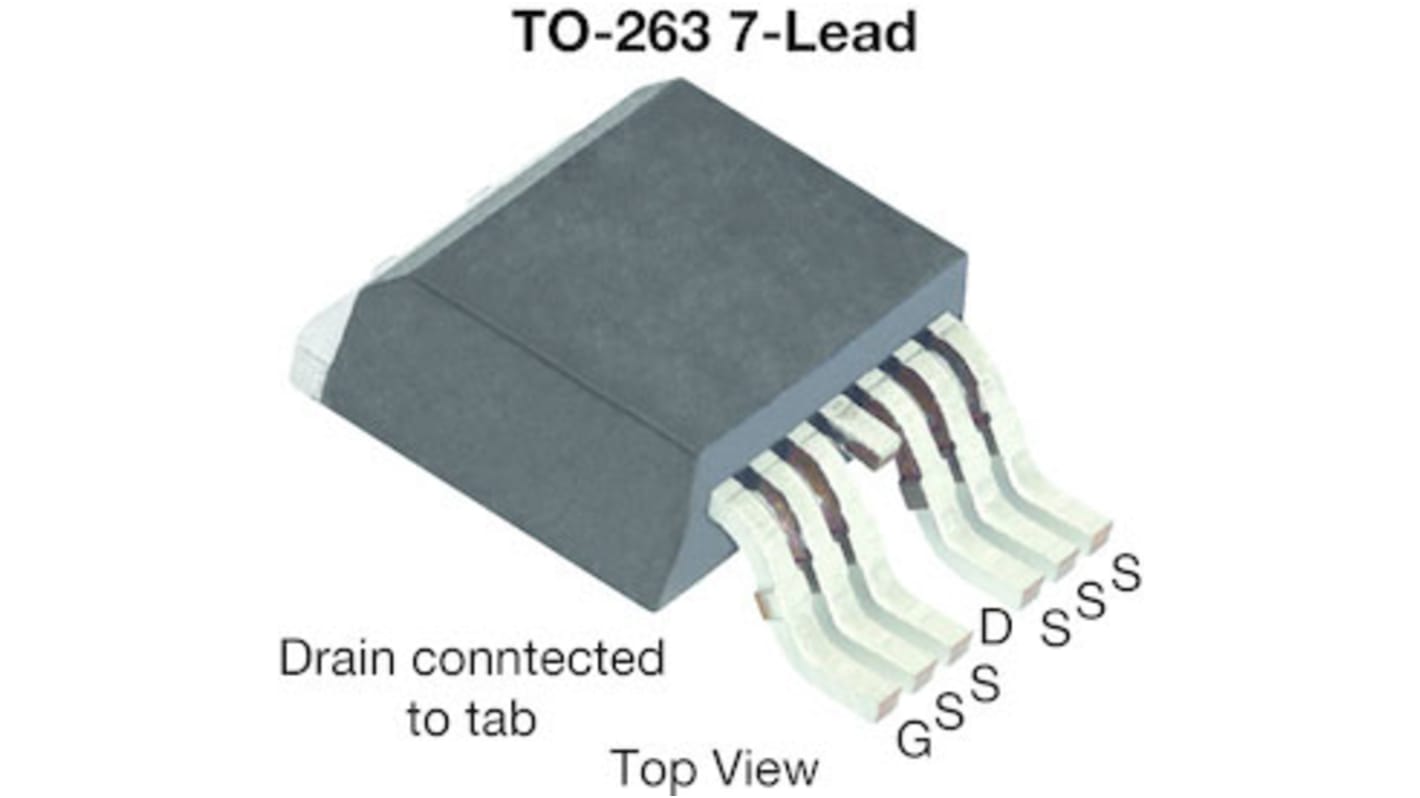 Vishay Siliconix TrenchFET SQM40016EM_GE3 N-Kanal, SMD MOSFET 40 V / 250 A 300 W, 7-Pin D2PAK (TO-263)