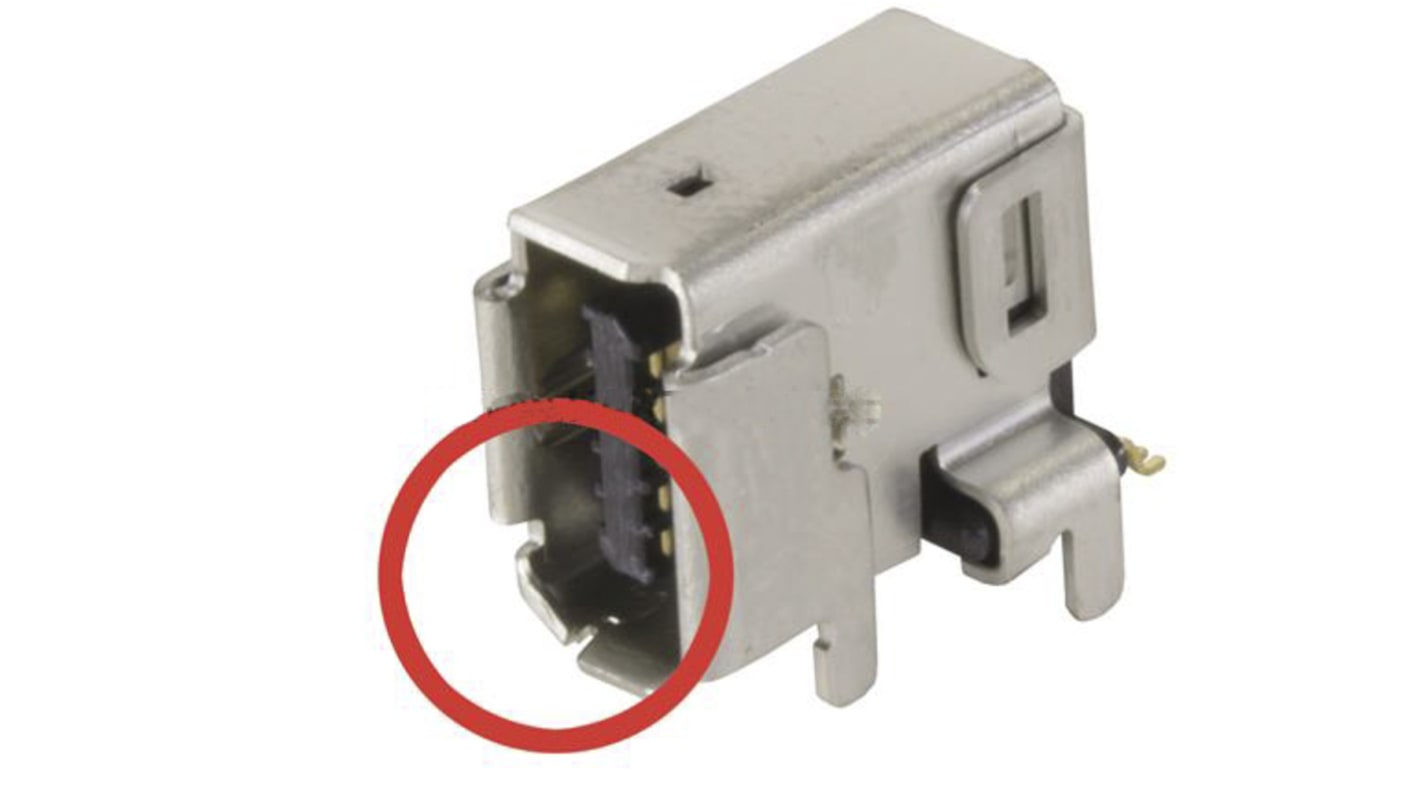 HARTING IX Industrial Series Female IX Industrial Connector, PCB Mount, Cat6a Angled 1 Port 10P10C -Way