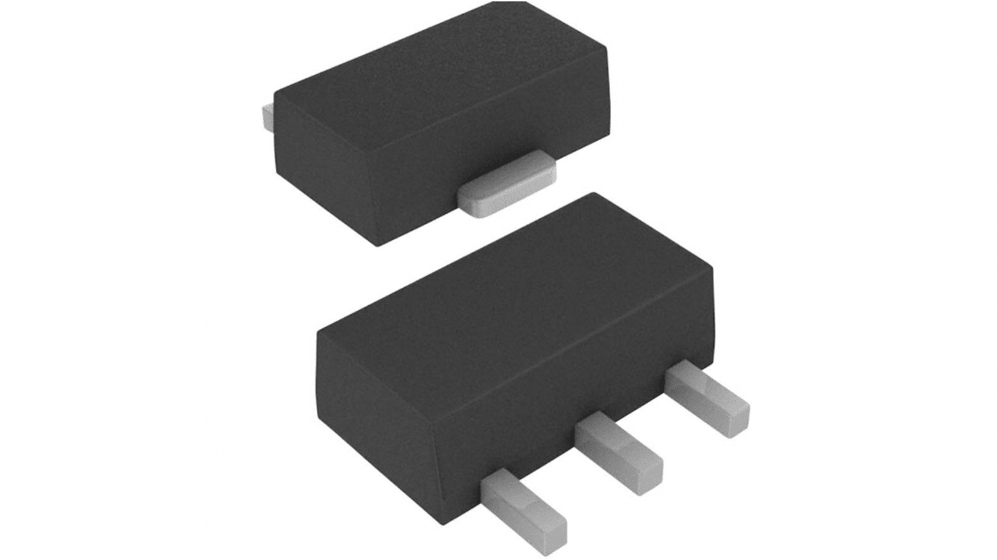 STMicroelectronics 线性稳压芯片, 9 V输出, 100mA最大输出, 单路输出, SOT-89, 3针, 贴片安装, -40°C→+125 °C