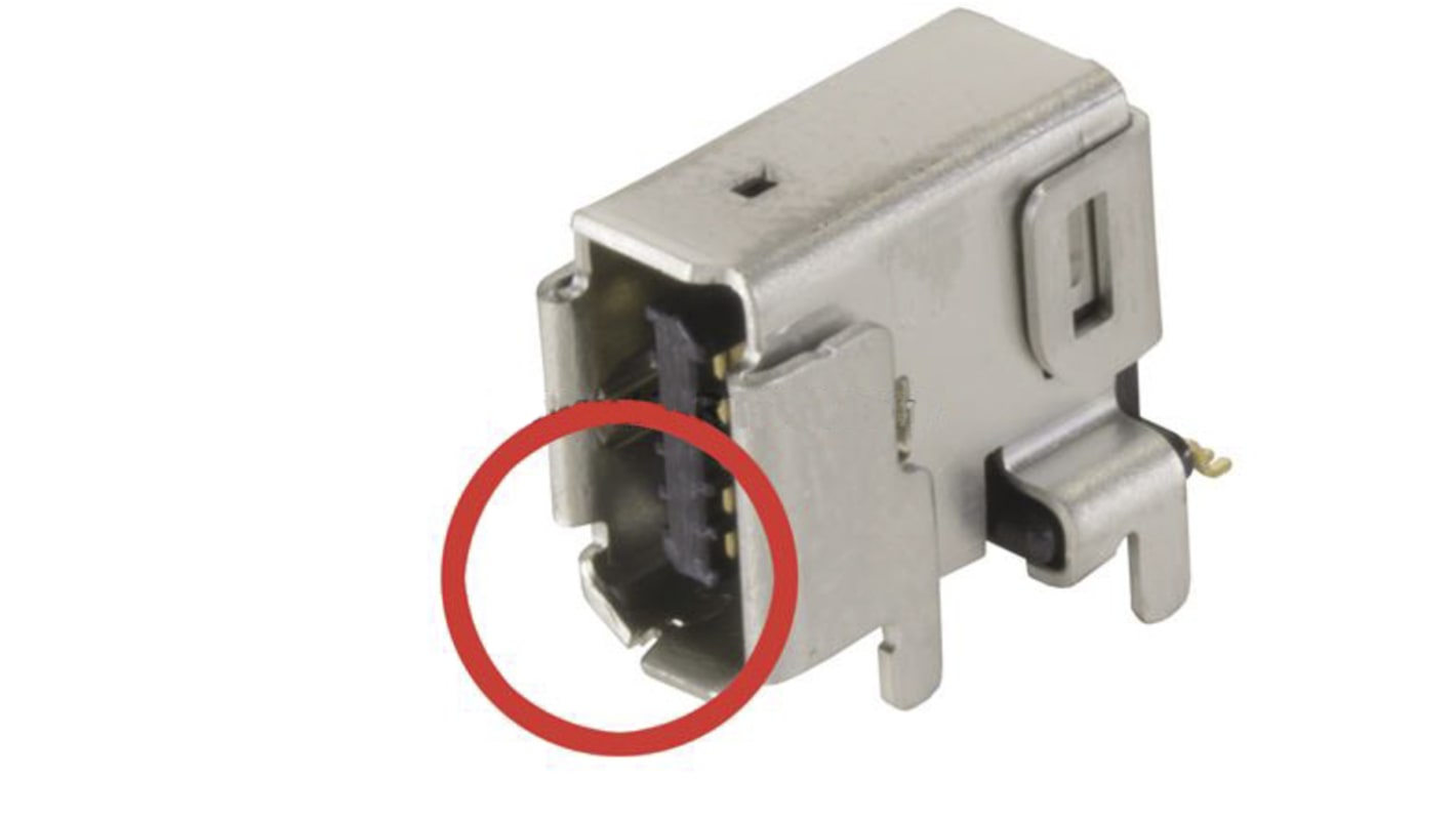 HARTING IX Industrial Series Female IX Industrial Connector, PCB Mount, Cat6a Angled 1 Port 10P10C -Way