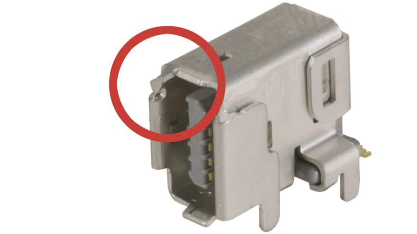 HARTING IX Industrial Series Female IX Industrial Connector, PCB Mount Angled 1 Port 10P10C -Way