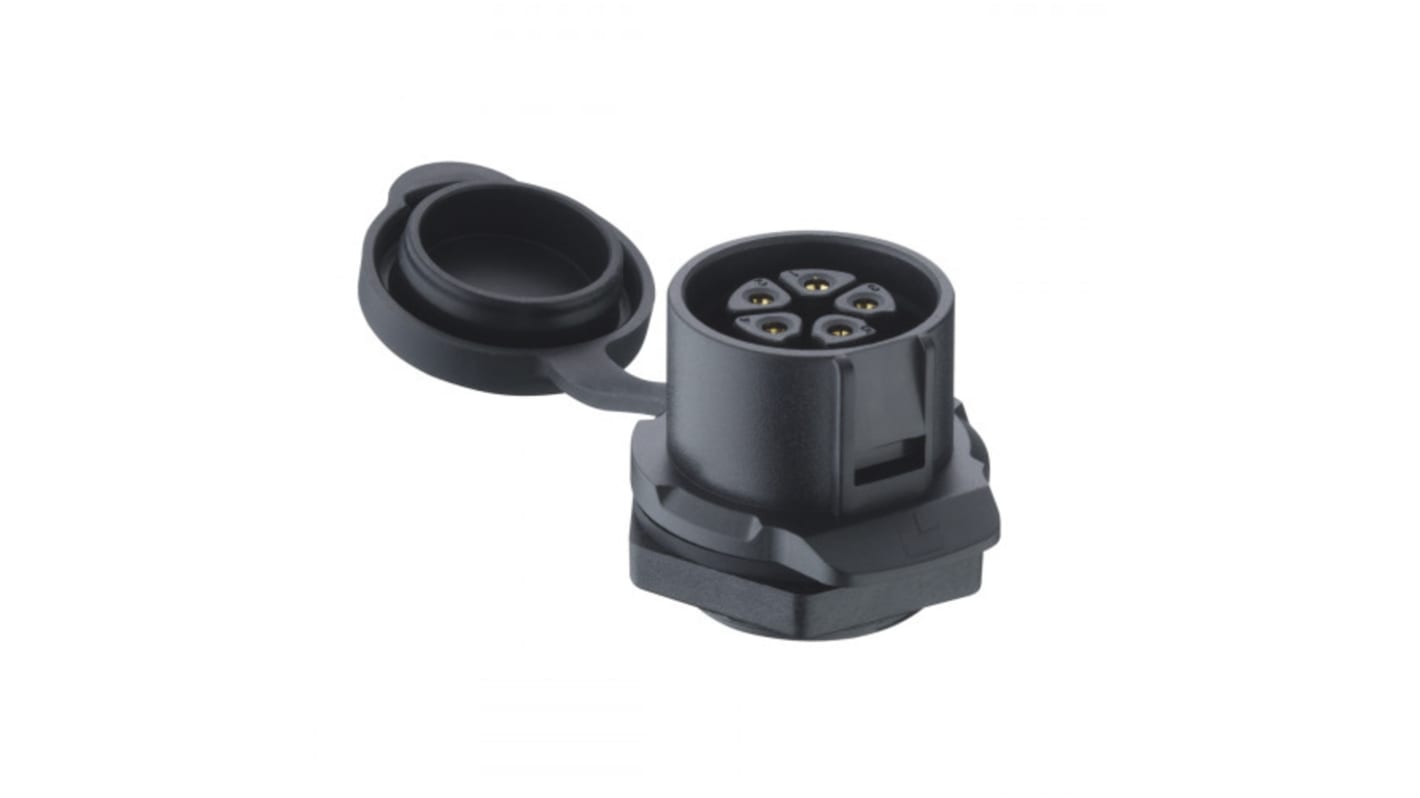 Lumberg Circular Connector, 2 Contacts, Panel Mount, Socket, Female, IP65, IP67, 02 Series