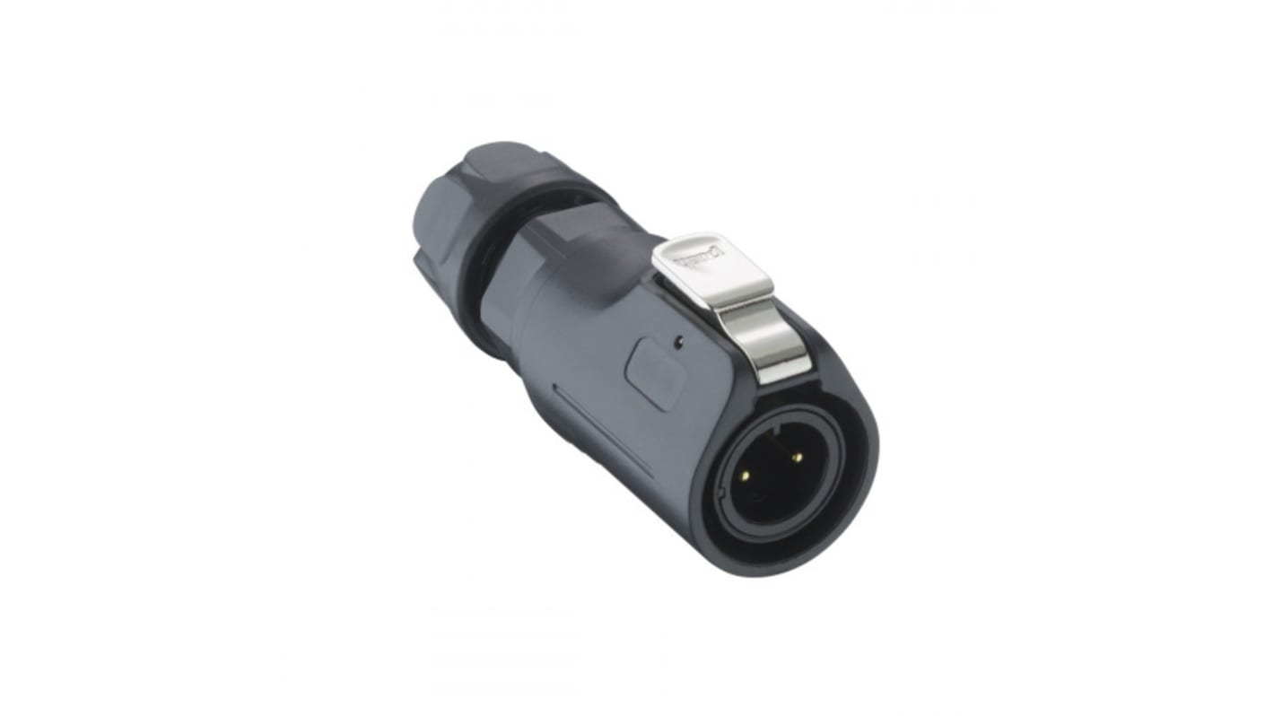Lumberg 02 12 Rundsteckverbinder Stecker 7-polig / 3.0A Kabelmontage, Lötanschluss IP 67