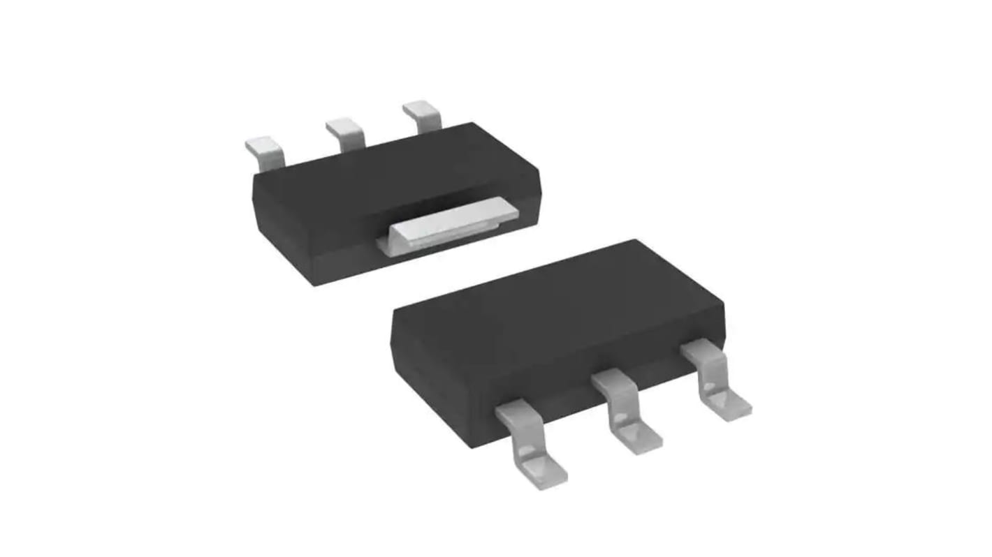 onsemi BSP52T1G NPN Darlington Transistor, 1 A 80 V HFE:2000, 4-Pin SOT-223