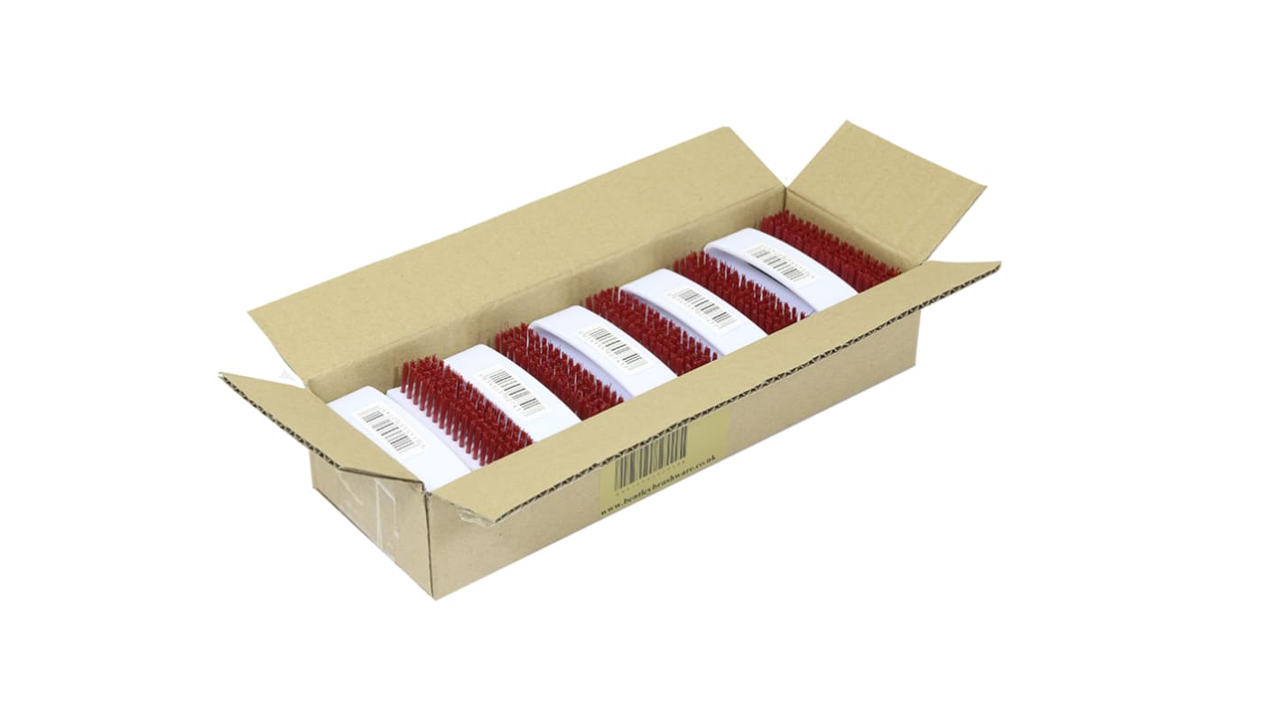 Cepillo limpiador RS PRO Rojo Cepillo para uñas, Poliéster para Limpieza de manos