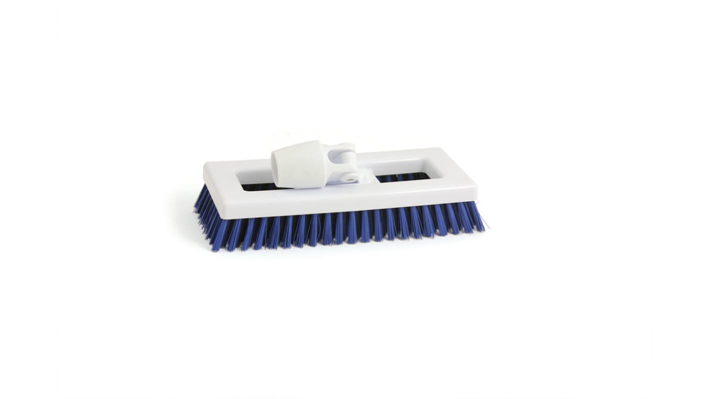 RS PRO Soft/Hard Bristle Blue Scrubbing Brush, PET bristle material