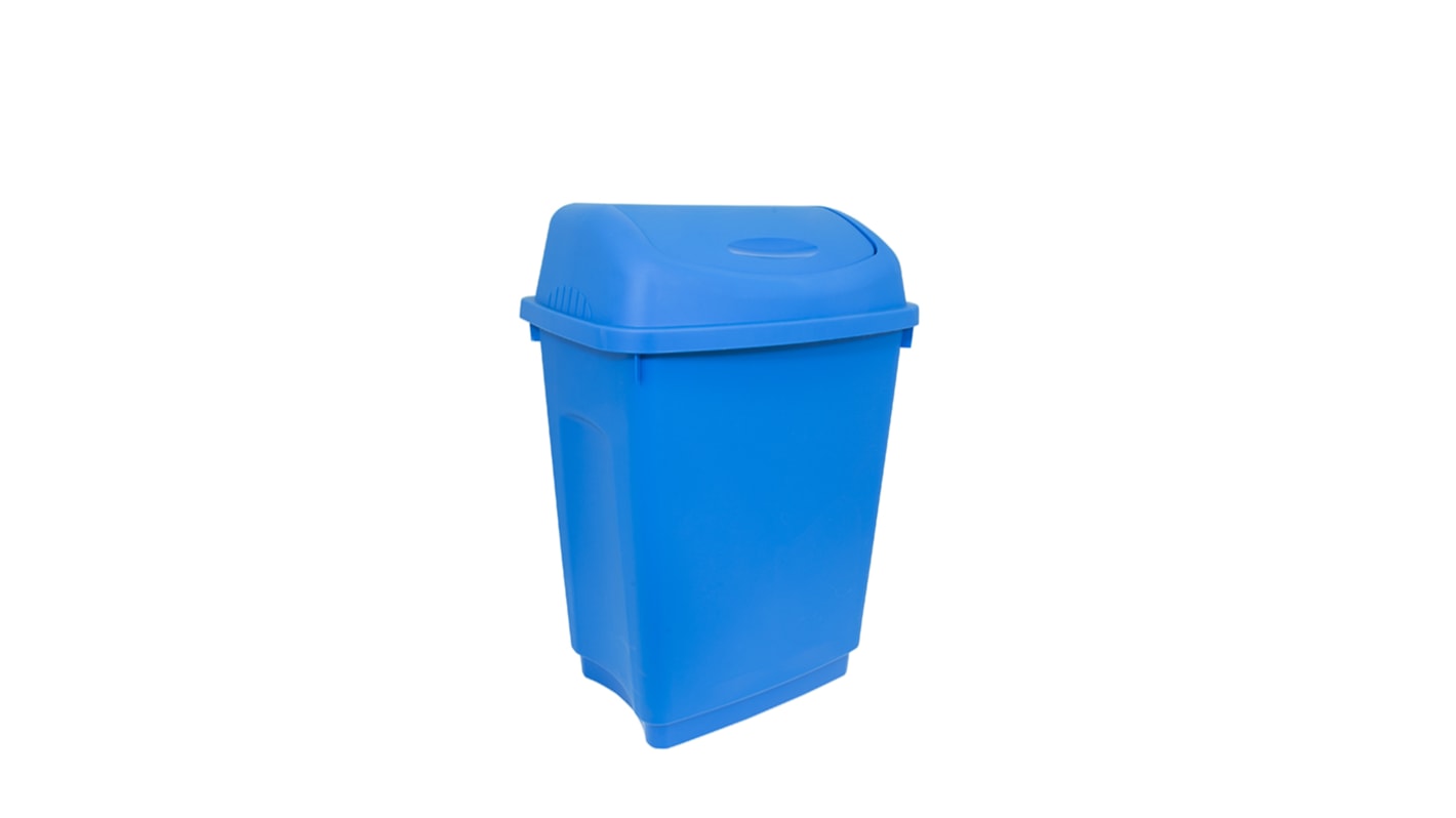 Pojemnik na odpady 50L, kolor: Niebieski, materiał: Plastik, RS PRO