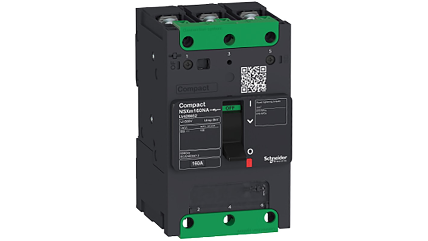 Schneider Electric, Compact MCCB 3P 160A, Clip-On