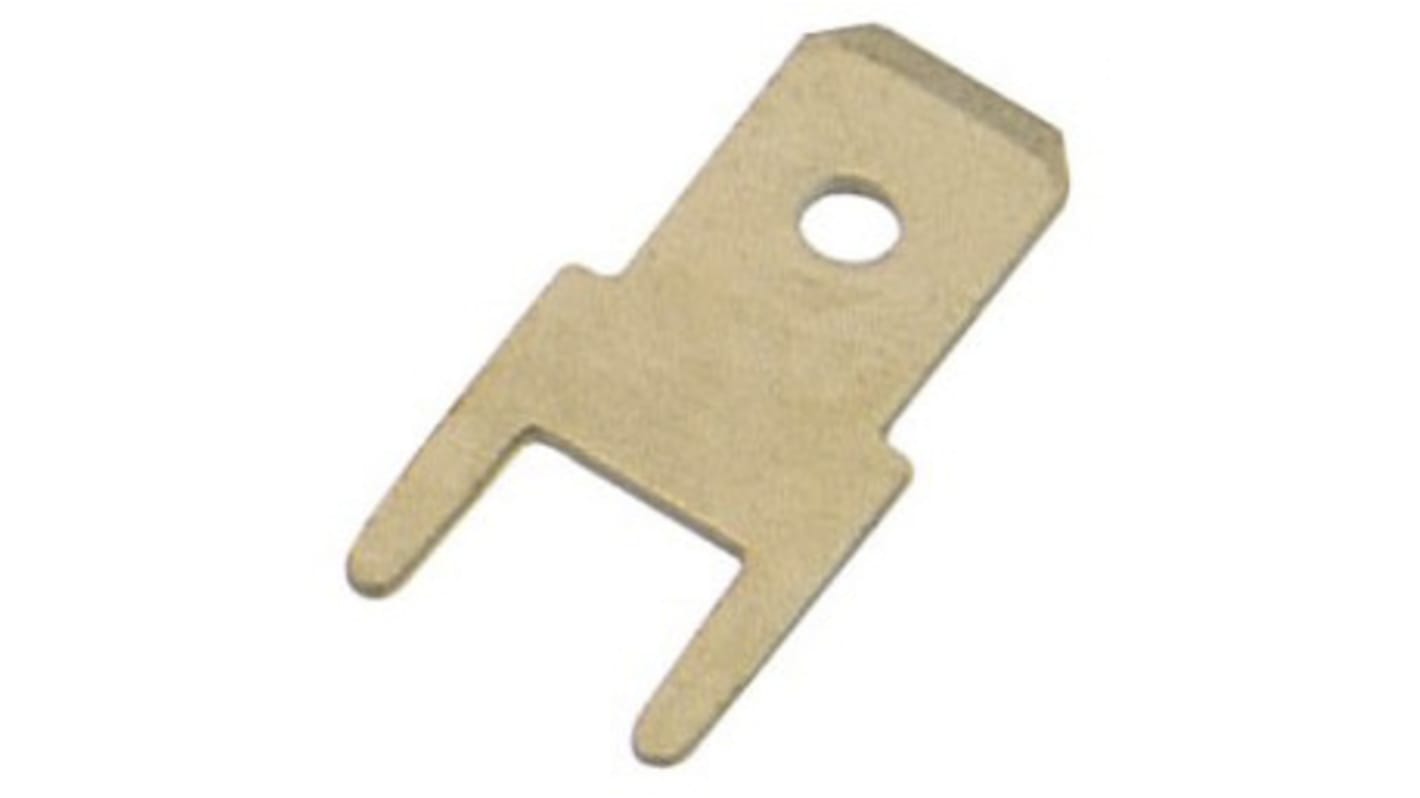 RS PRO Uninsulated Male Spade Connector, PCB Tab, 4.75 x 0.5mm Tab Size