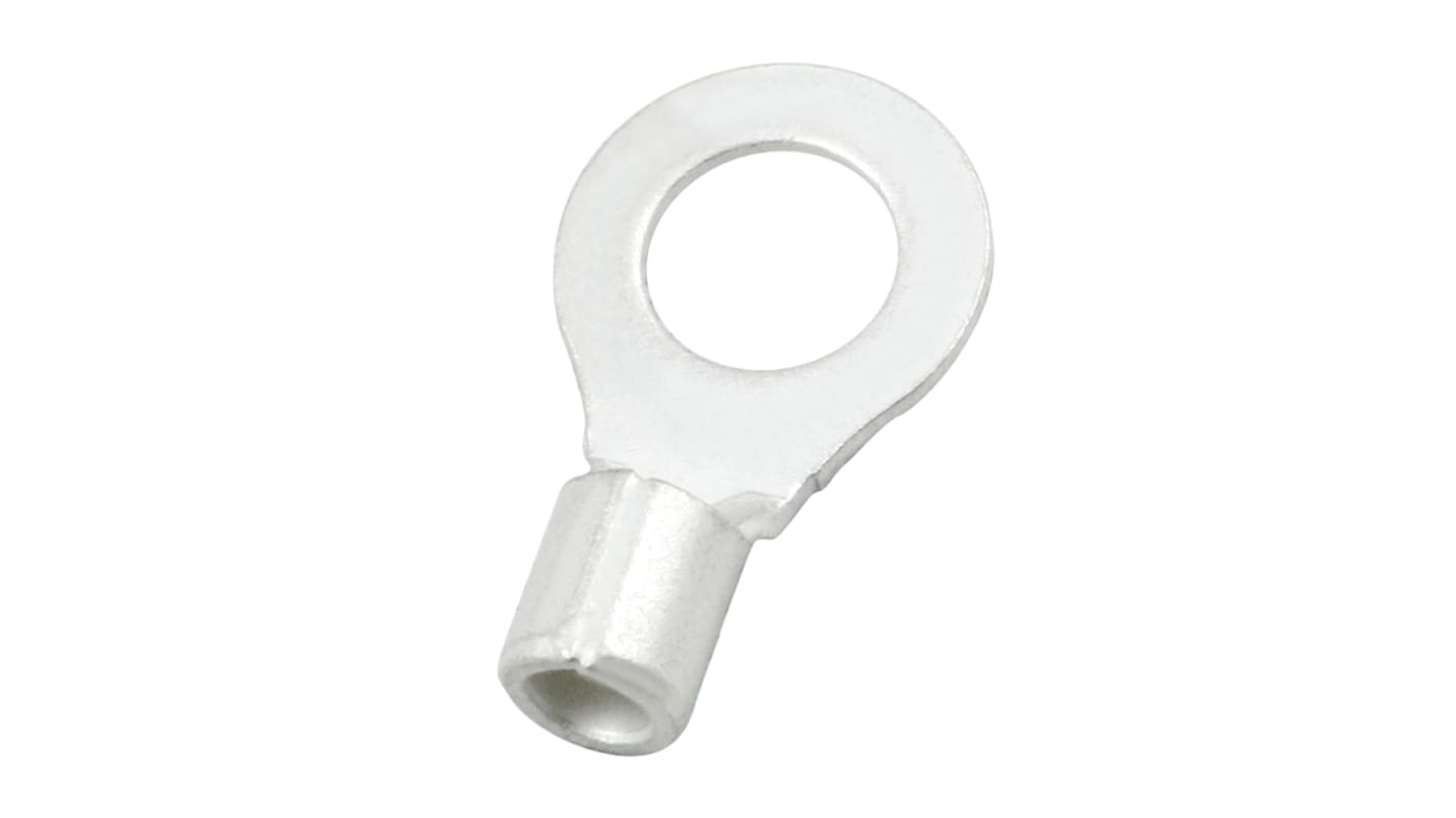 RS PRO Uninsulated Ring Terminal, 4.3mm Stud Size, 1.5mm² to 2.5mm² Wire Size