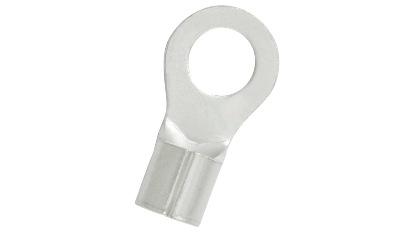 RS PRO Uninsulated Ring Terminal, 5.3mm Stud Size, 4mm² to 6mm² Wire Size