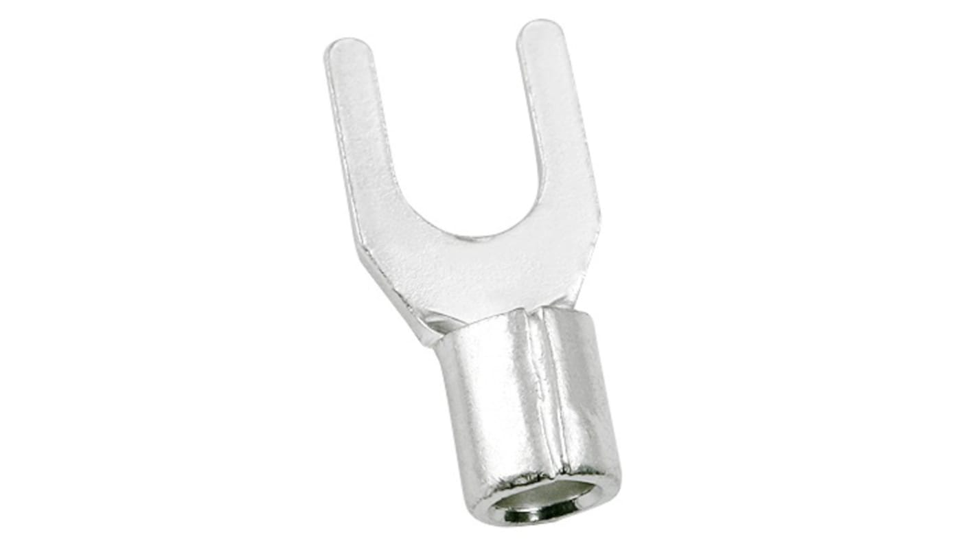 RS PRO 裸U型端子, 5.3mm螺栓, 线规4mm²至6mm², 9mm宽, 1mm厚, 镀锡触点