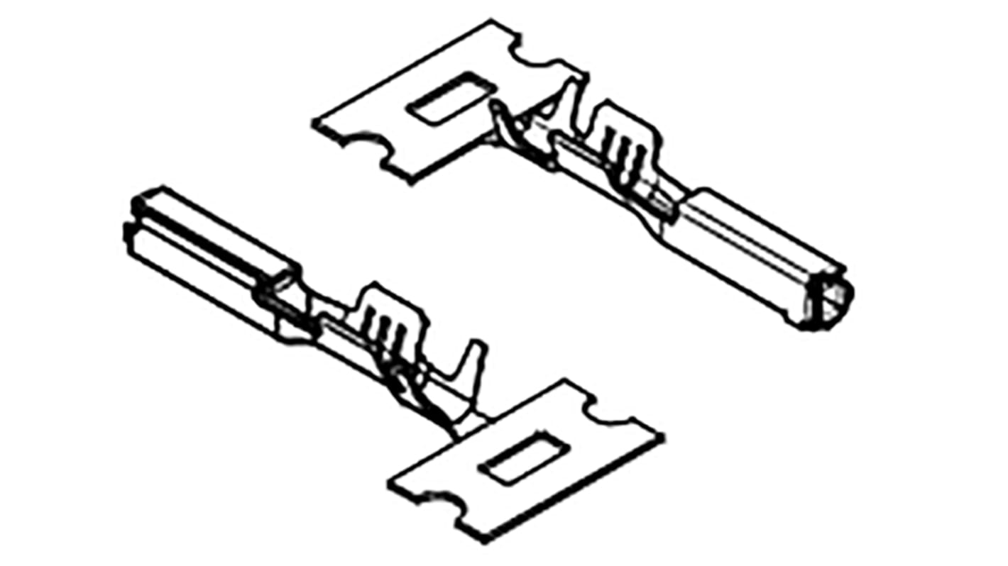 Molex Crimp-Anschlussklemme für MX123 34566 Buchsen-Steckdosengehäuse, 34576 MX123 Buchsen-Steckdosengehäuse, MX64