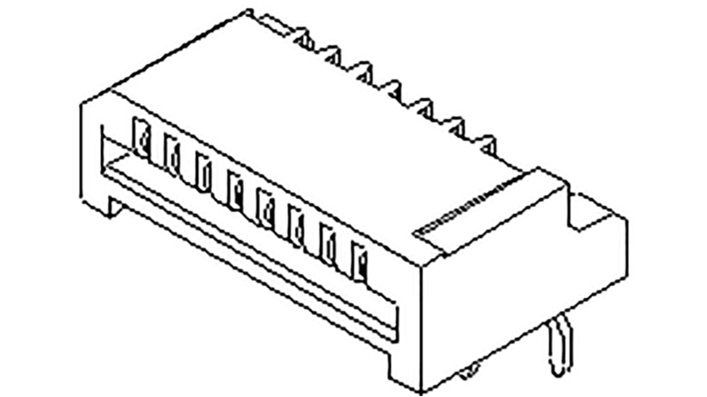 Molex, 52807 1mm Pitch 30 Way Right Angle Female FPC Connector, Non-ZIF