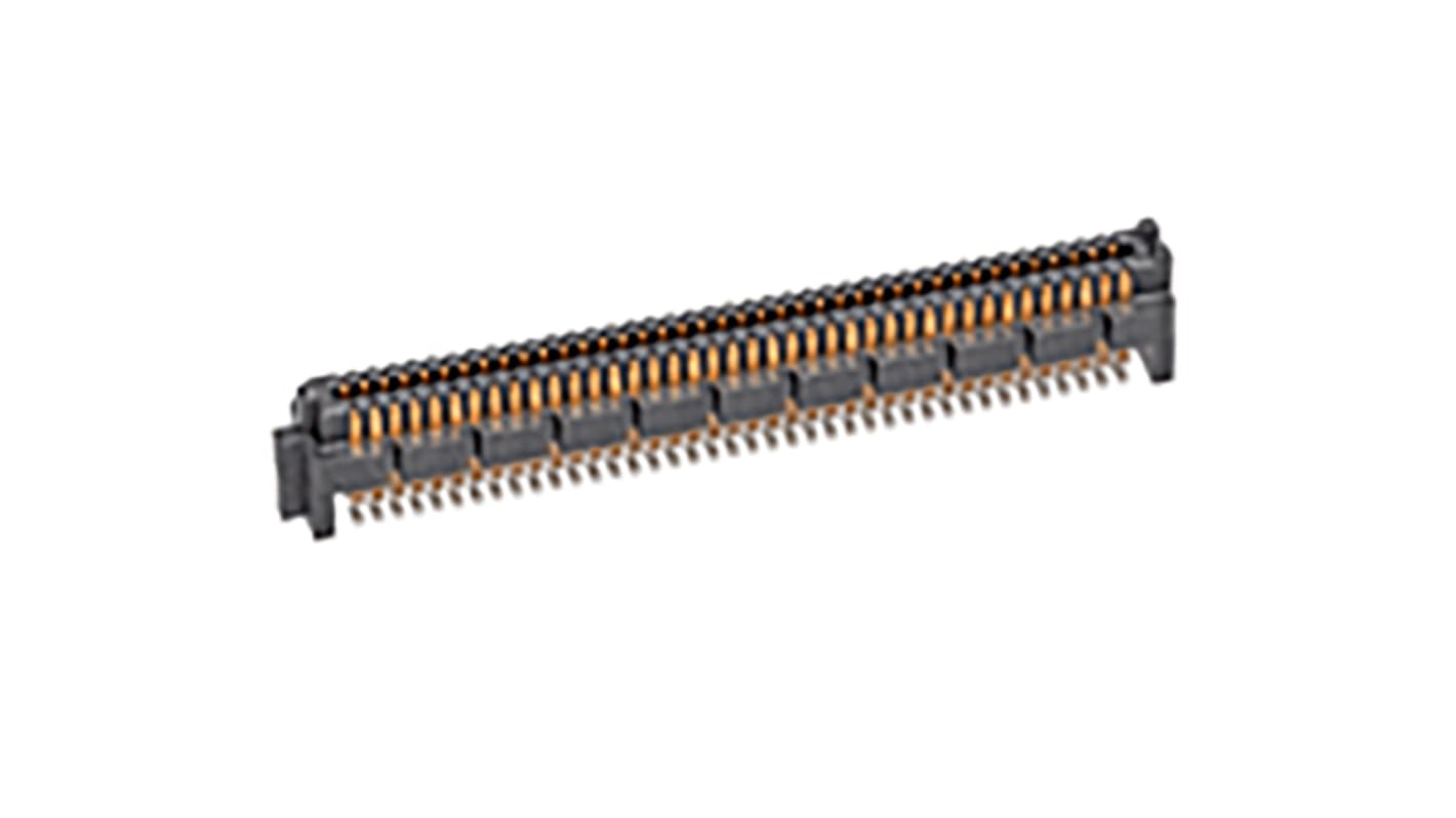 Molex SeaRay Series Straight Surface Mount PCB Header, 160 Contact(s), 1.27mm Pitch, 4 Row(s), Shrouded