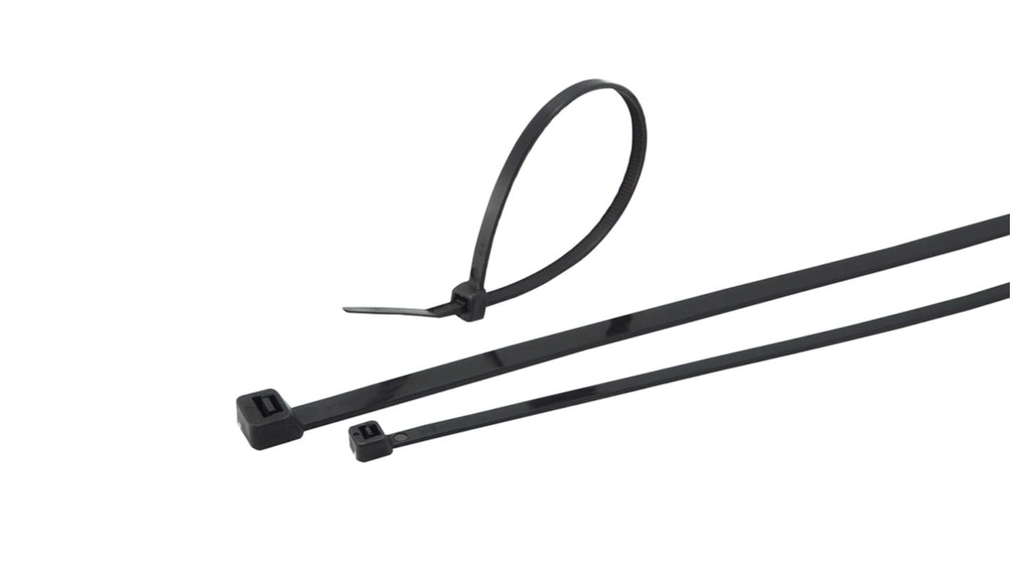 Brida RS PRO de Polipropileno Negro, 300mm x 7,6 mm
