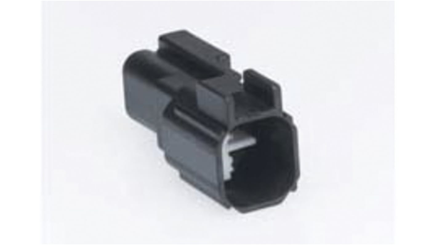 Molex, MX150 Automotive Connector Plug Black Cable Mount 2 Way, Crimp Termination 34675-0003
