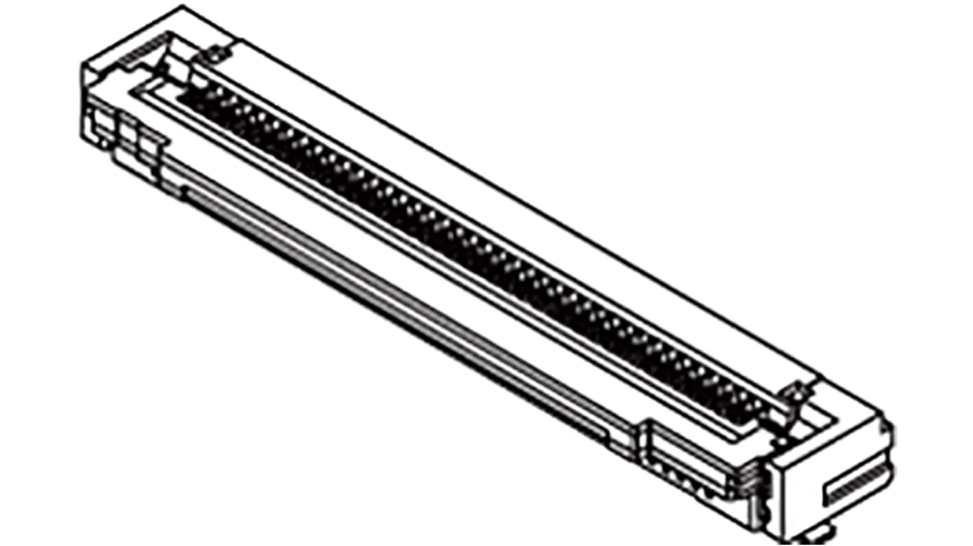 Molex ZIF, SMD FPC-Steckverbinder, Buchse, 50-polig / 1-reihig, Raster 0.5mm