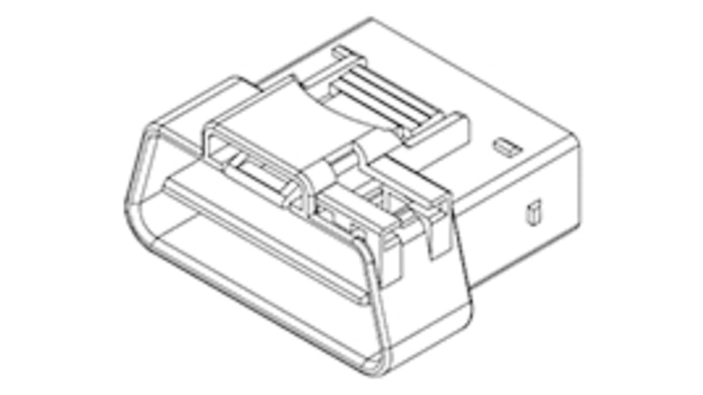 Molex, OBD-II Automotive Connector Plug Black Cable Mount 16 Way, Crimp Termination 68503-1602