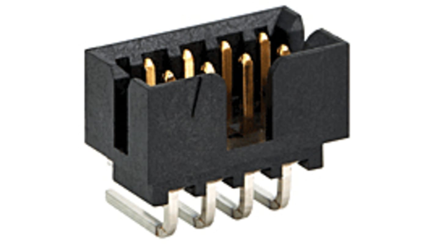 Molex ライトアングル 基板接続用ピンヘッダ 30極 2.0mm 2列, スルーホール実装