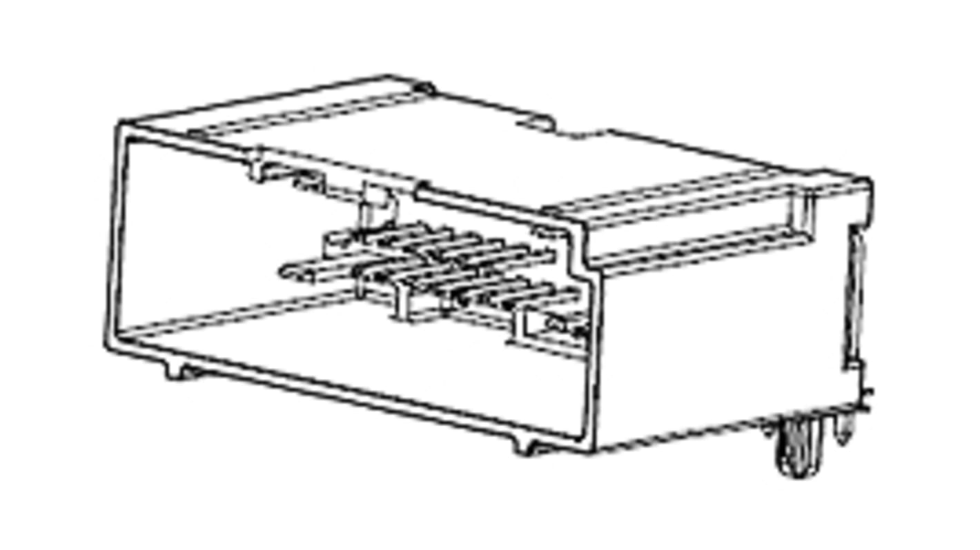 Conector de automoción Molex 30700 Macho de 24 vías en 2 filas, 7A, terminación: Enchufable