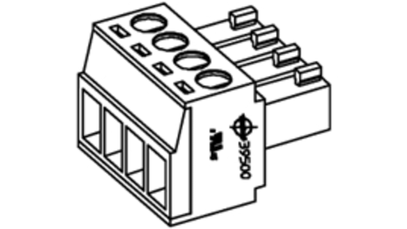 Molex, 3.5mm Pitch, 39500, 3 Way, Horizontal, Pluggable Terminal Block, Plug, Cable Mount, Screw Termination, 39500-0003