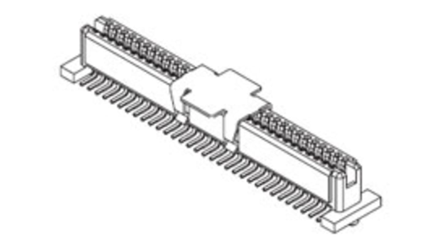 Gniazdo PCB 64 -pinowe 2 -rzędowe raster: 1mm Gniazdo PCB Proste SMD