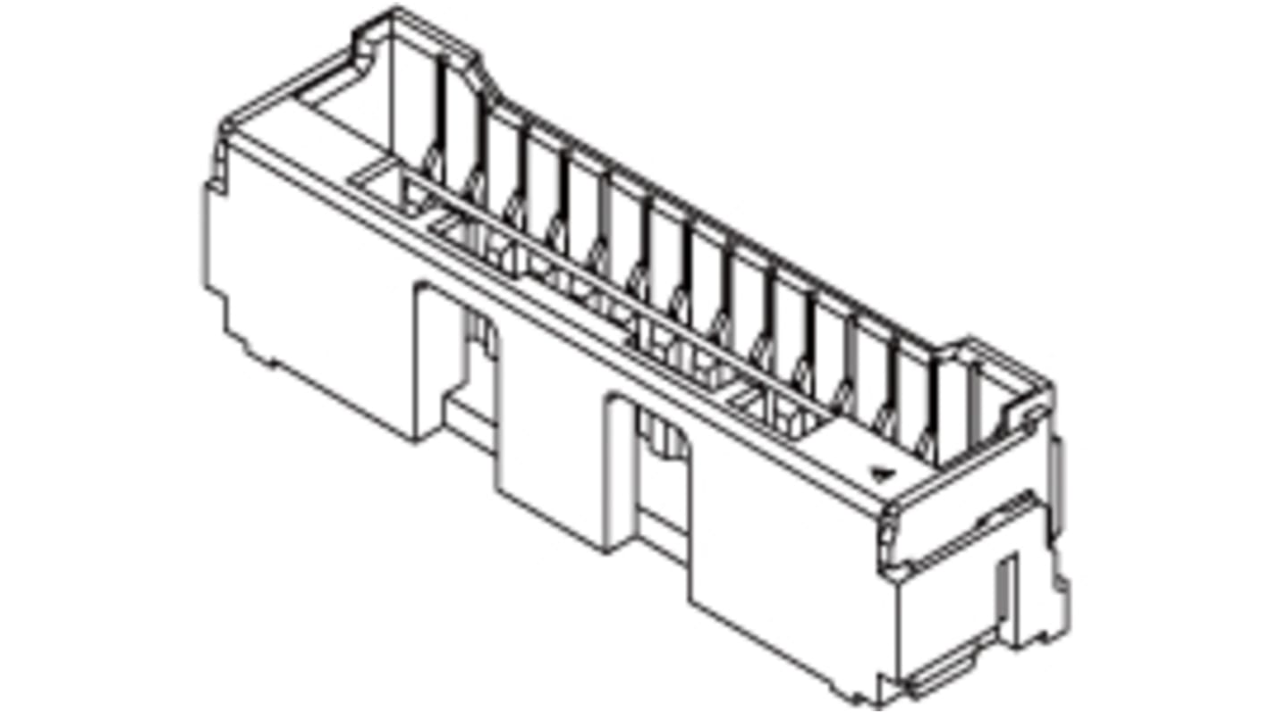 Molex CLIK-Mate Series Straight Surface Mount PCB Socket, 6-Contact, 1-Row, 1.5mm Pitch, Crimp Termination