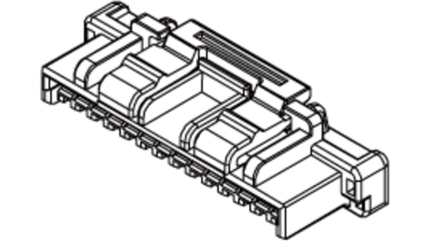 Molex Female Crimp Connector Housing, 1.5mm Pitch, 3 Way, 1 Row
