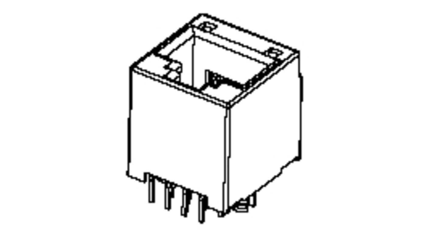 Molex 95503 Series Female RJ45 Connector, Surface Mount Vertical 1 Port 6/4 -Way