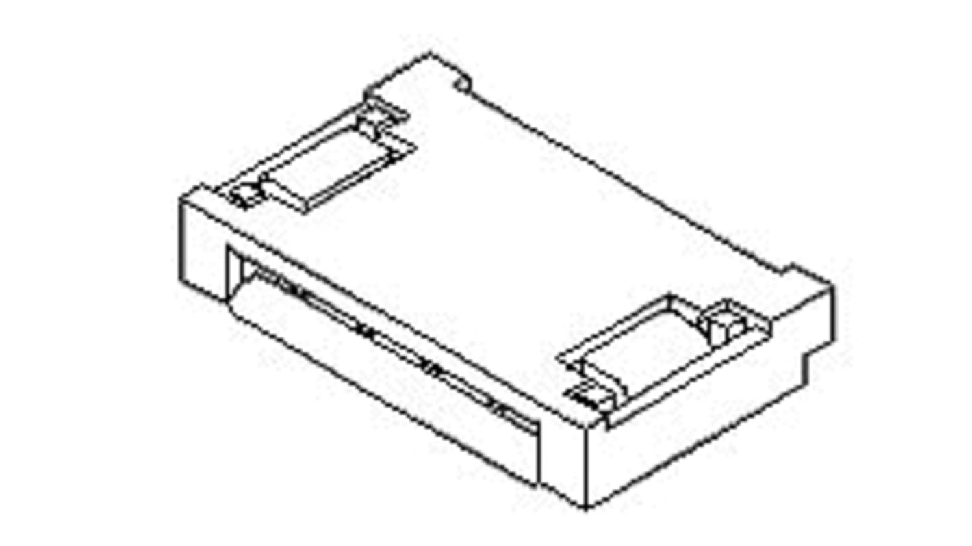 Molex FPC连接器, 母座, 6p, 0.5mm间距, 单排, SMT安装, 直角, 500mA, 50 V
