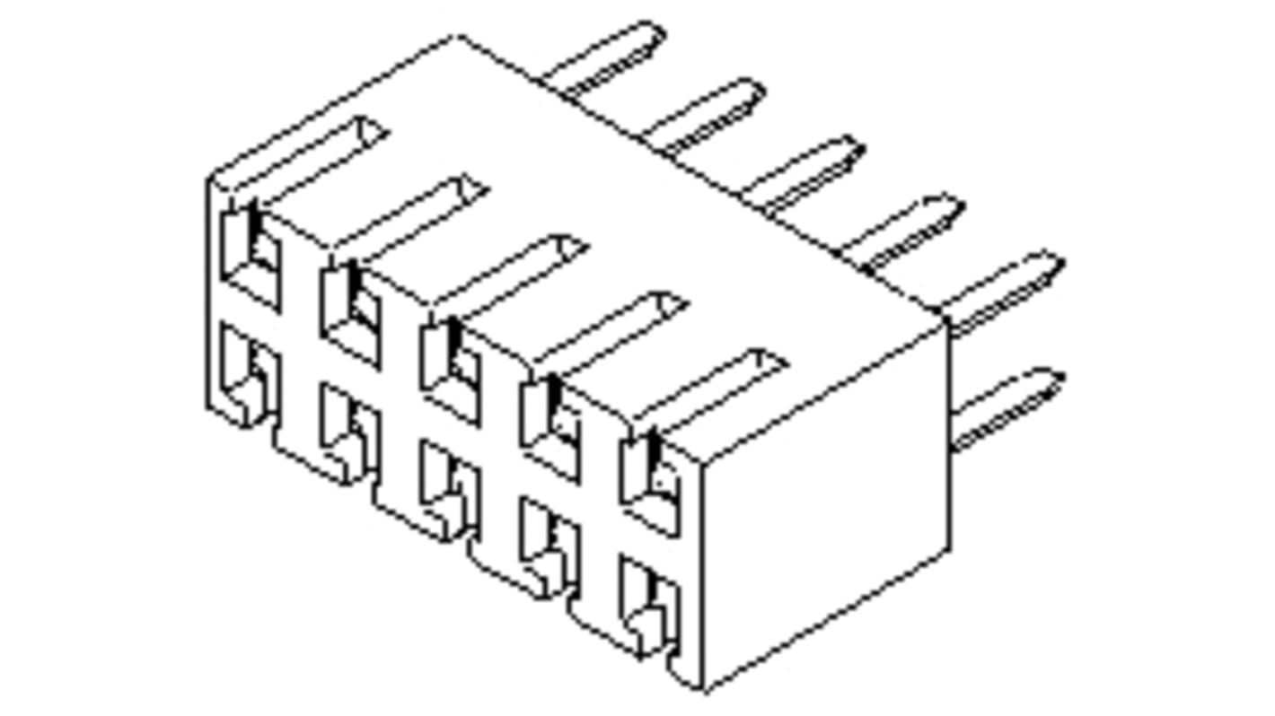 Connecteur femelle pour CI, 40 contacts, 2 rangées, 2.54mm, Traversant, Droit