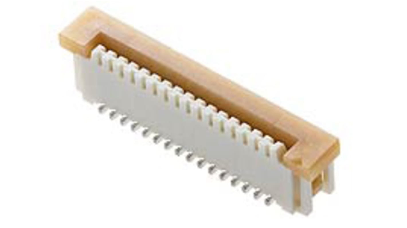 Molex ZIF, SMD FPC-Steckverbinder, Buchse, 5-polig / 1-reihig, Raster 1mm Lötanschluss